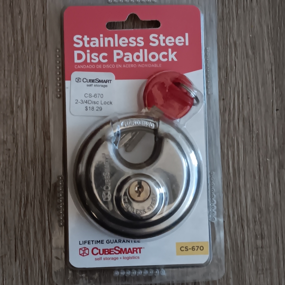 Stainless Steel Disc Padlock